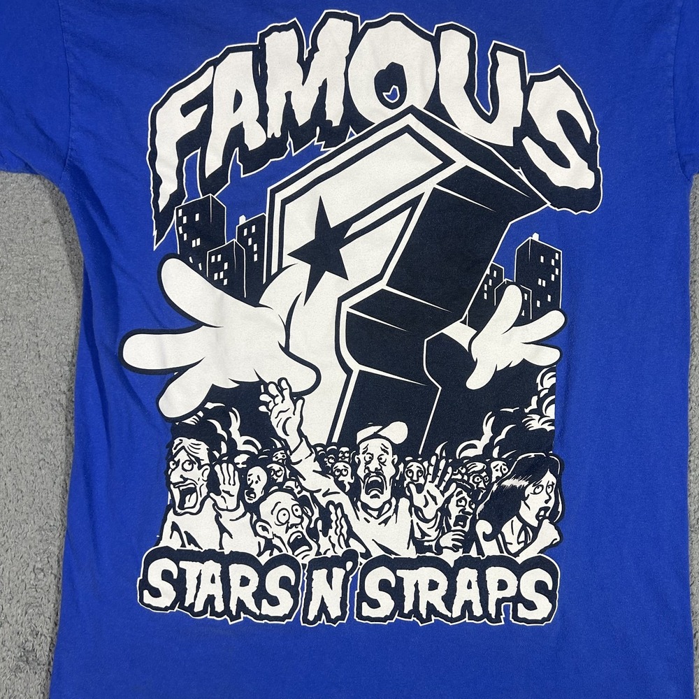 Famous Stars and Straps Men's Large Blue Graphic T-Shirt #3942 - Picture 4 of 7